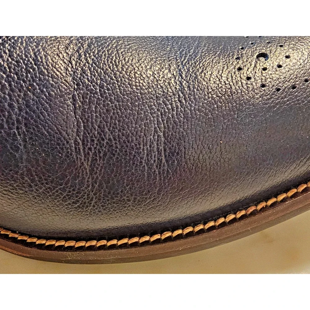Cole Haan Williams Medallion II Oxford Blazer Blue Leather Men's Size 10